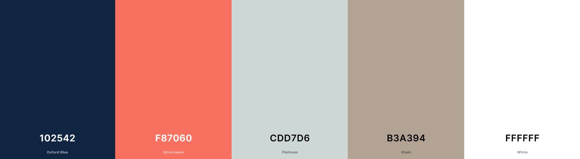 Example of a color palette