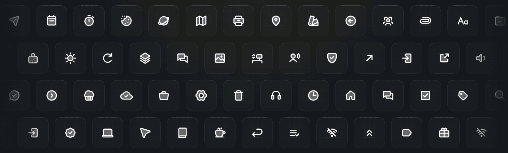 List of duotone icons style