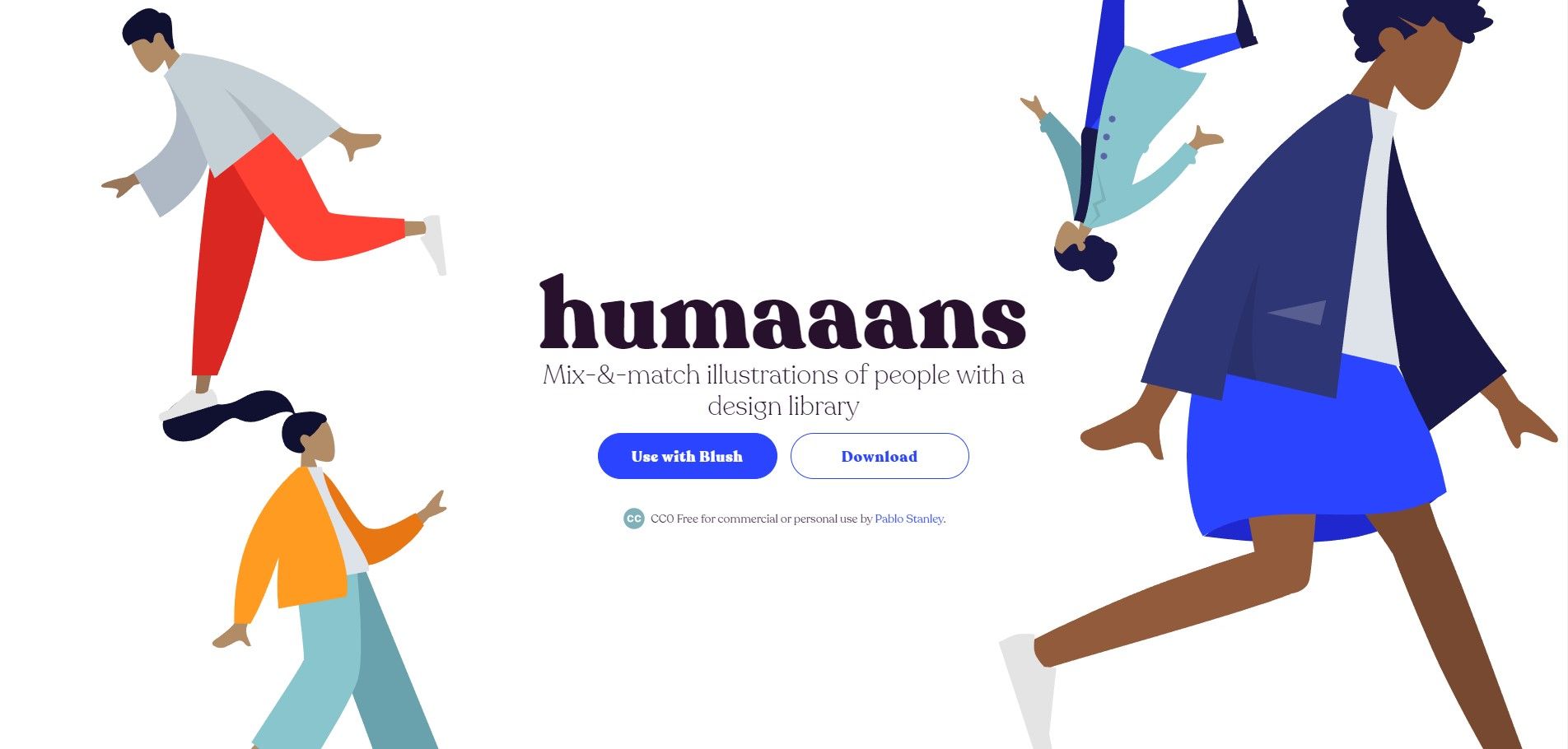 Humaaans website homepage screenshot
