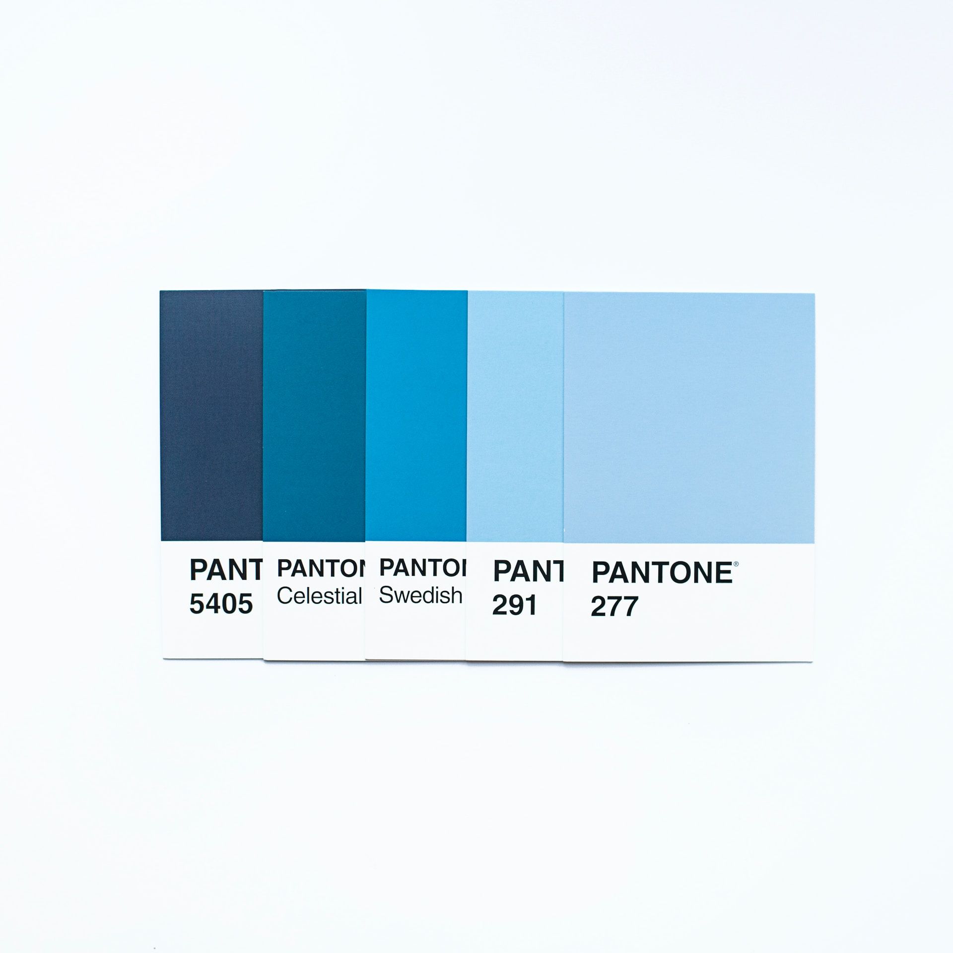 Blue Pantone color palette